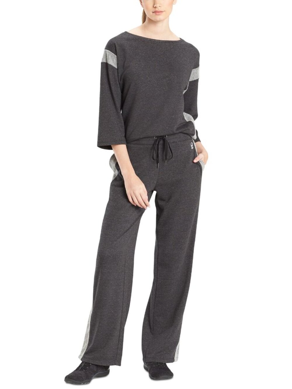 Josie Natori Womens Activewear Chi French Terry Pants